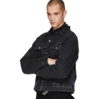 Balenciaga Black Denim Campaign Jacket
