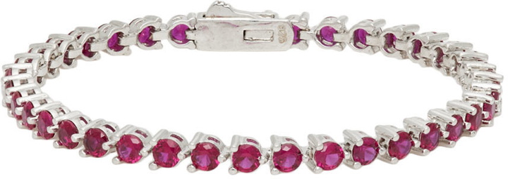 Photo: Numbering Purple & Silver #3910 N-dia Tennis Bracelet