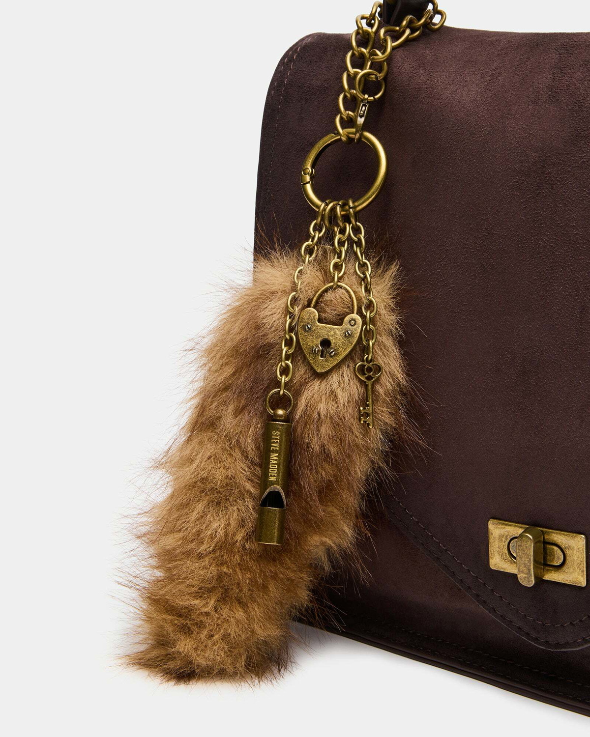 Steve Madden Btheia-S Bag in Chocolate Fabric