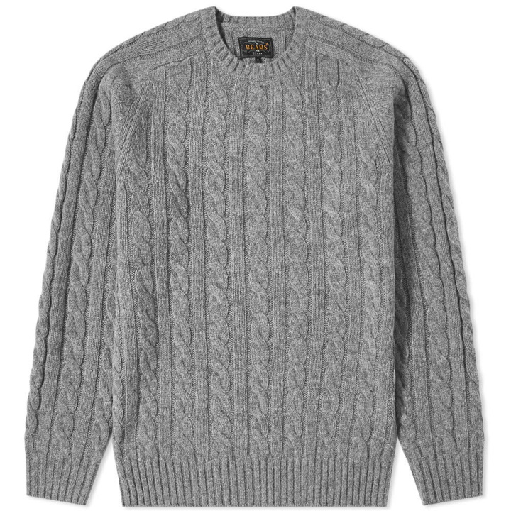 Photo: Beams Plus 5G Cable Crew Knit