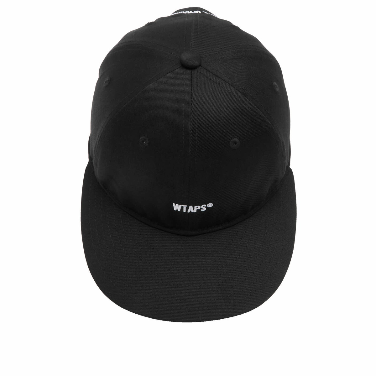 WTAPS Men's 02 Embroidered Logo 6 Panel Cap in Black WTAPS