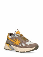 PALM ANGELS - The Palm Runner Leather Sneakers