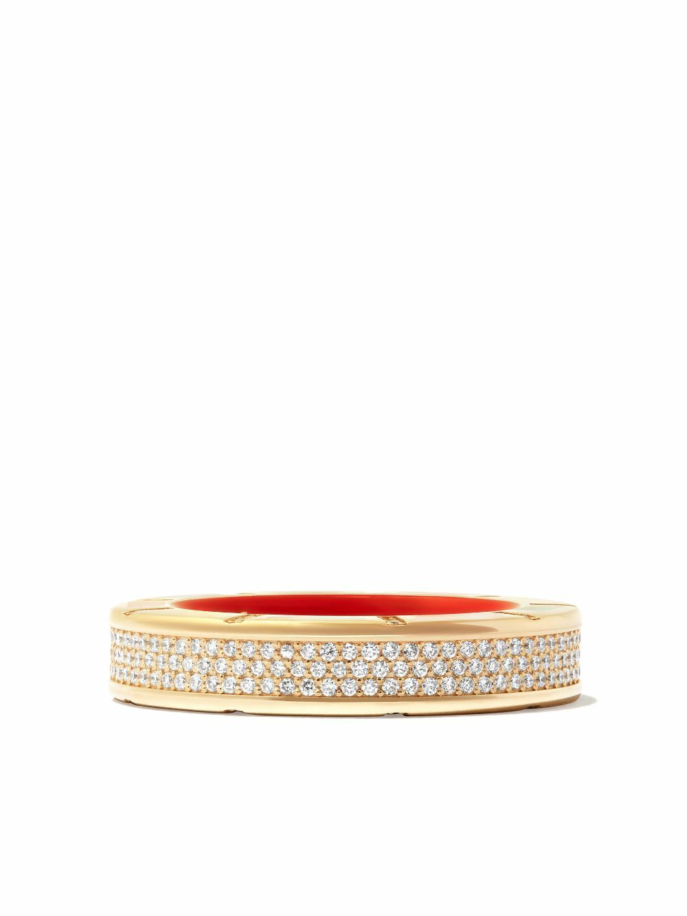 Lauren Rubinski 14K Yellow Gold Diamond Enamel Ring