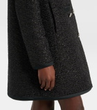Giambattista Valli Satin-trimmed bouclé coat