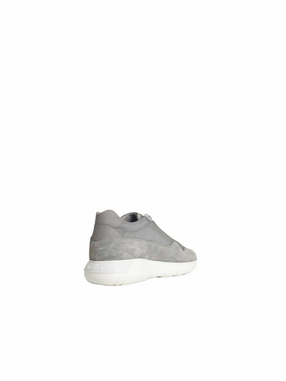 Hogan interactive 3 Grey Suede Blend Sneakers