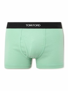 TOM FORD - Stretch-Cotton Boxer Briefs - Green