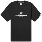 Men's AAPE Graffiti Ble Camo T-Shirt in Black