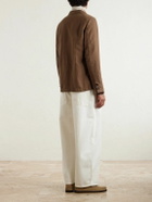 Massimo Alba - Baglietto Cotton and Linen-Blend Blazer - Brown
