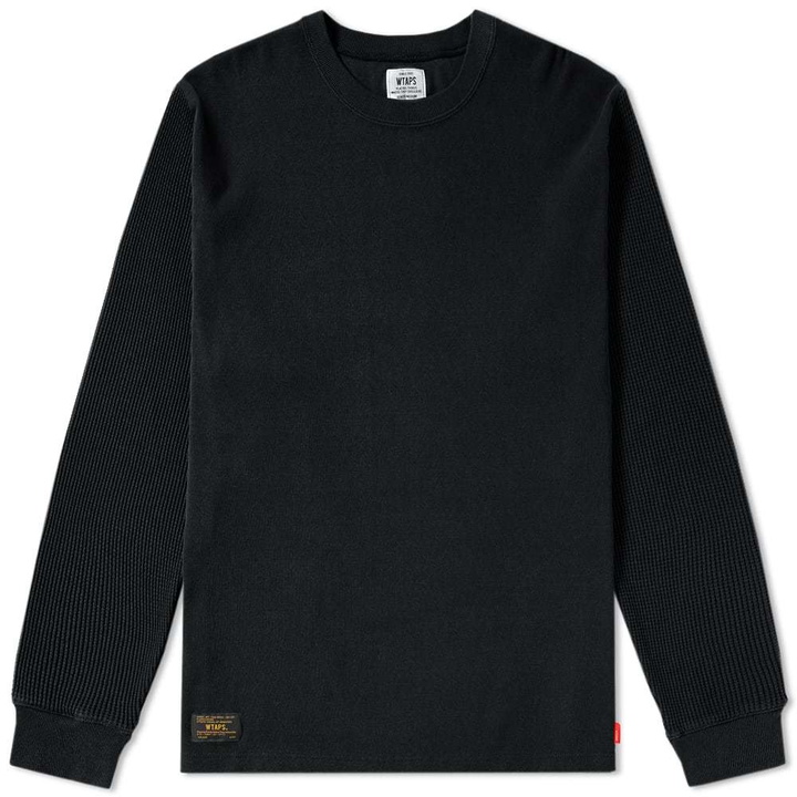 Photo: WTAPS Long Sleeve Waffle 03 Tee Black