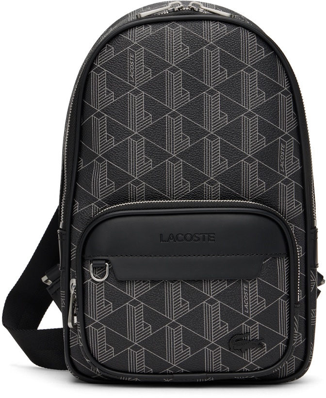 Photo: Lacoste Black 'The Blend Monogram' Crossbody Bag