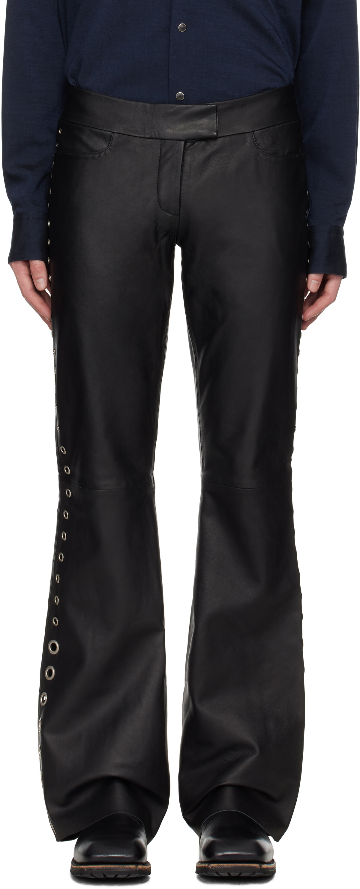 Deadwood Black Dali Leather Pants