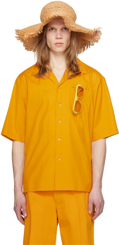 Photo: Marni Orange Printed Shirt