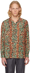 WACKO MARIA Green Leopard Shirt