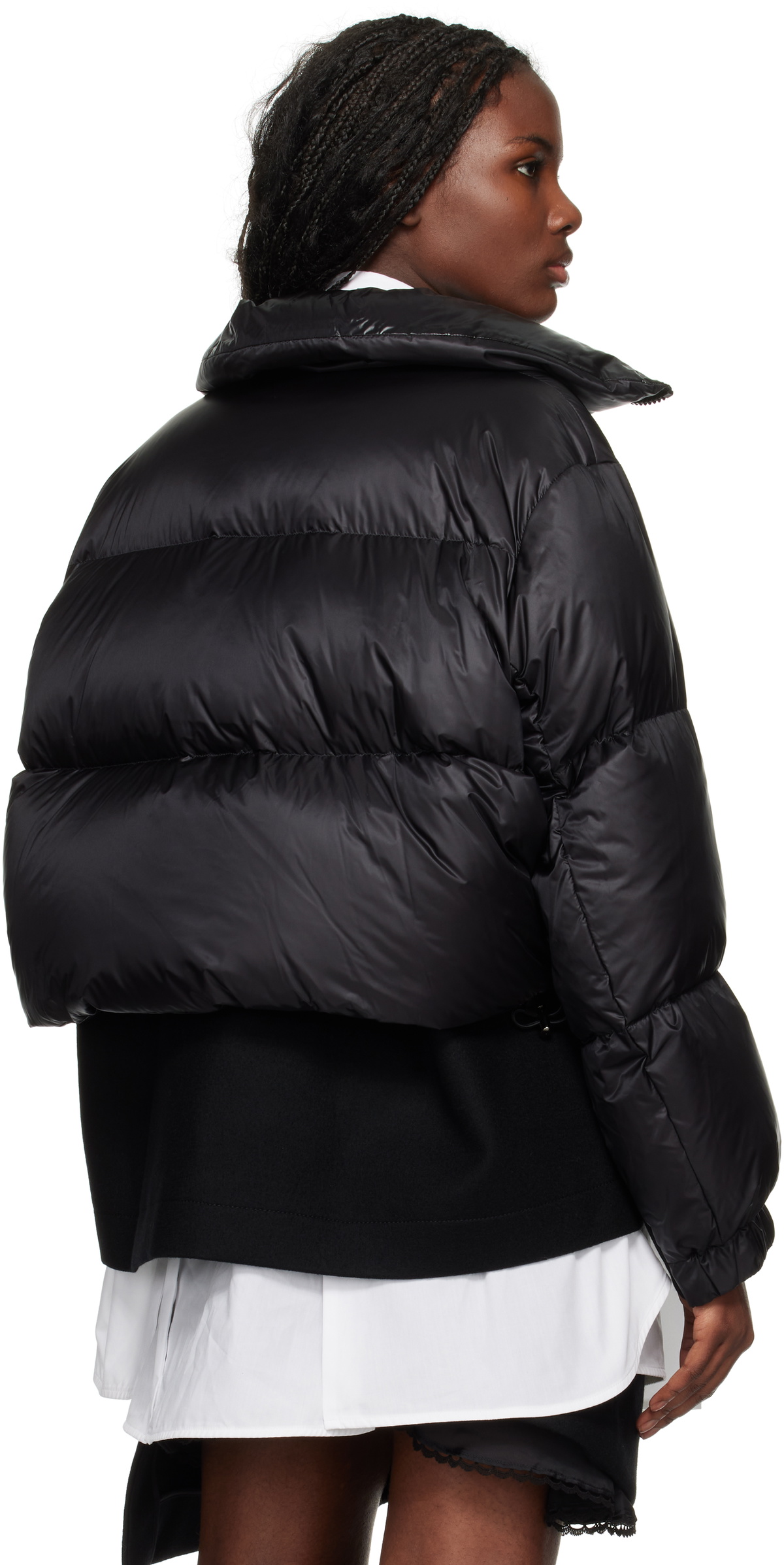 sacai Black Down Puffer Jacket Sacai