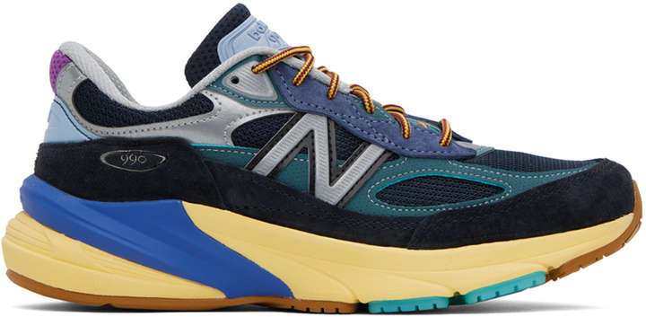 Photo: New Balance Black & Blue Action Bronson Edition MADE In USA 990v6 Sneakers