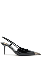 Saint Laurent Jeanne 75 Patent Leather Slingback Pumps