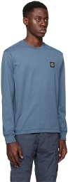 Stone Island Blue Patch Long Sleeve T-Shirt