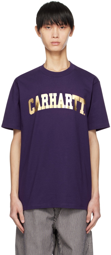 Photo: Carhartt Work In Progress Purple University T-Shirt