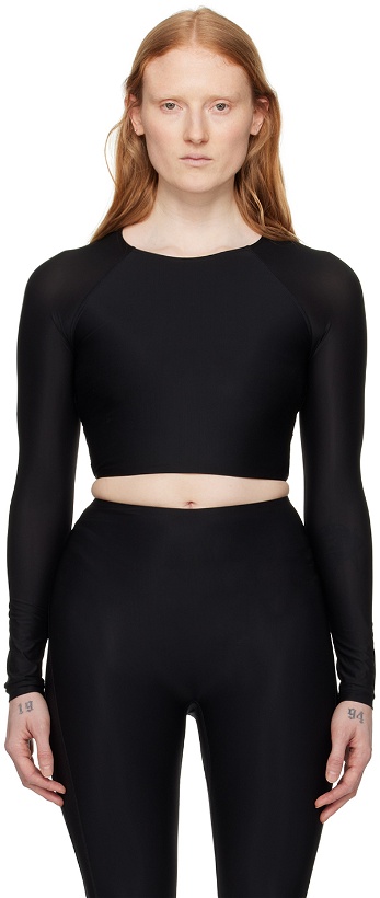 Photo: Wolford Black Active Flow Top
