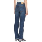 Alexachung Blue Triple Stitch Frayed Jeans