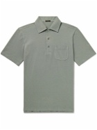 Rubinacci - Slim-Fit Cotton-Piqué Polo Shirt - Green