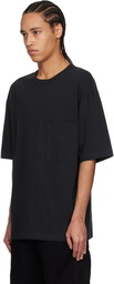 LEMAIRE Black Boxy Short Sleeve T-shirt
