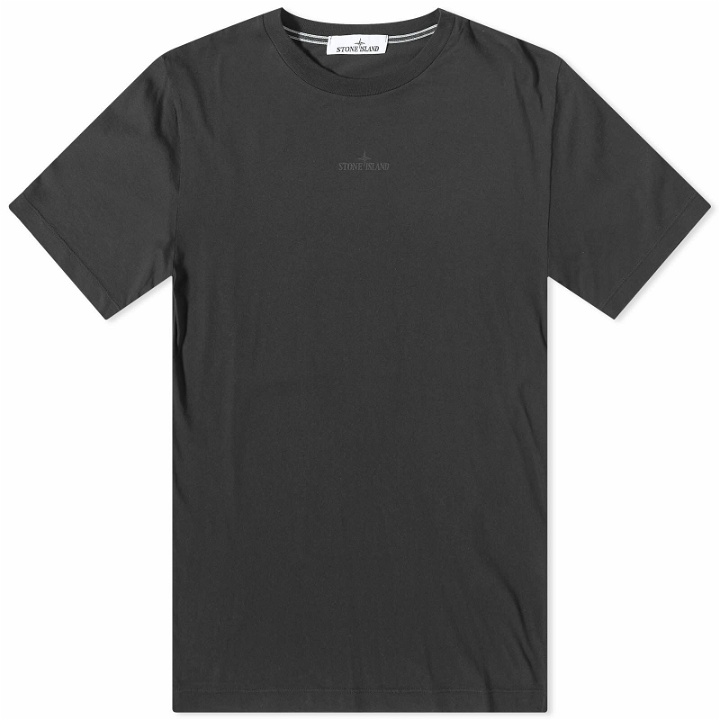 Photo: Stone Island Men's Abbreviation Three Graphic T-Shirt in Black