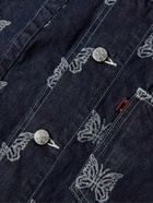 Needles - Embroidered Denim Jacket - Blue