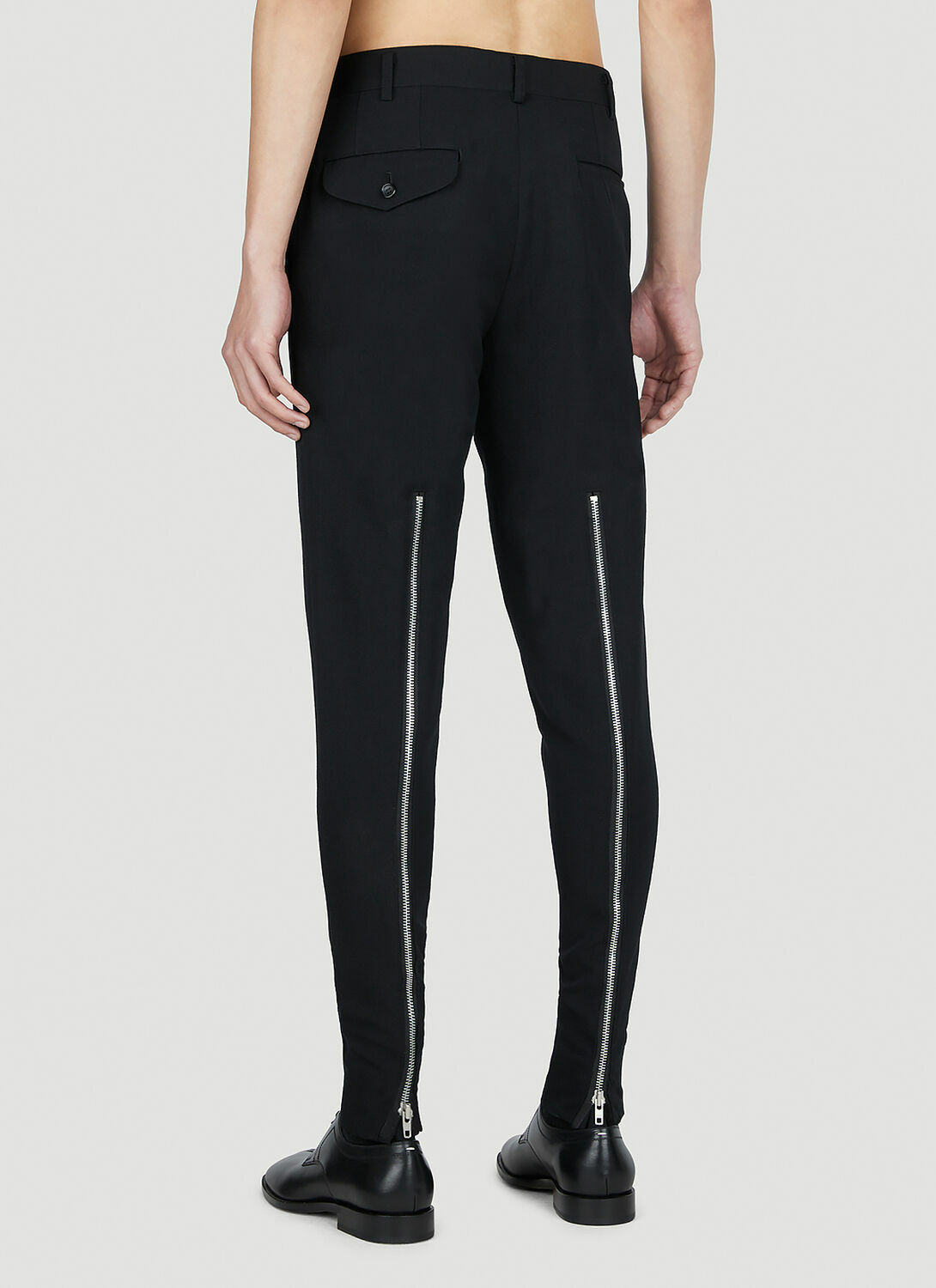Comme Des Garçons Homme Plus Zip Motif Pants