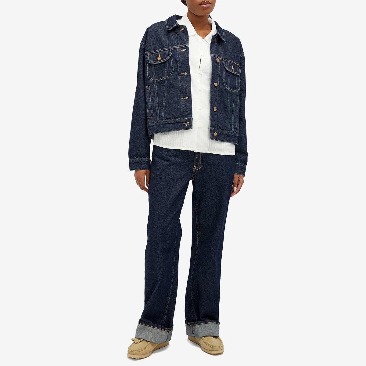 Nudie Jeans Co Women's Nudie Berit Denim Jacket in Classic Blue