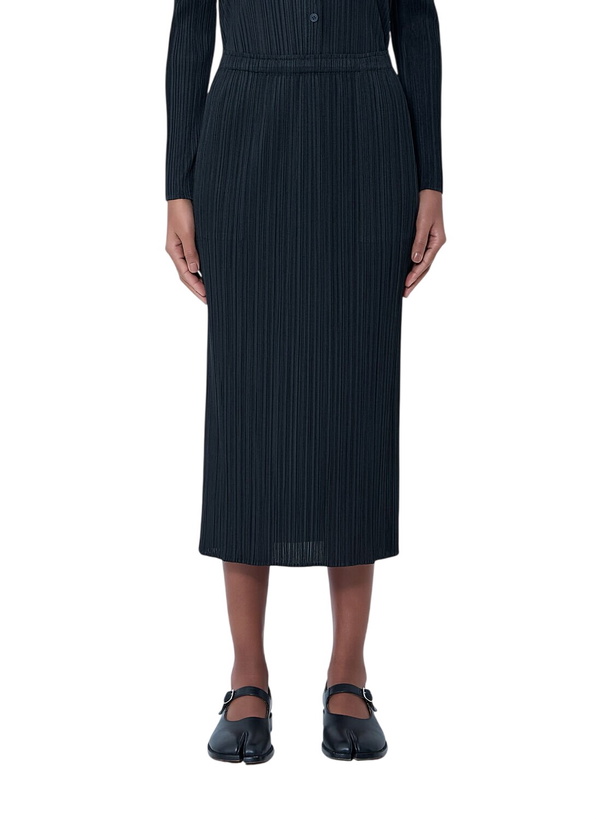 Photo: Pleats Please Issey Miyake Pleated Midi Skirt