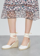 Castañer Carina 80 Canvas Wedge Espadrilles White