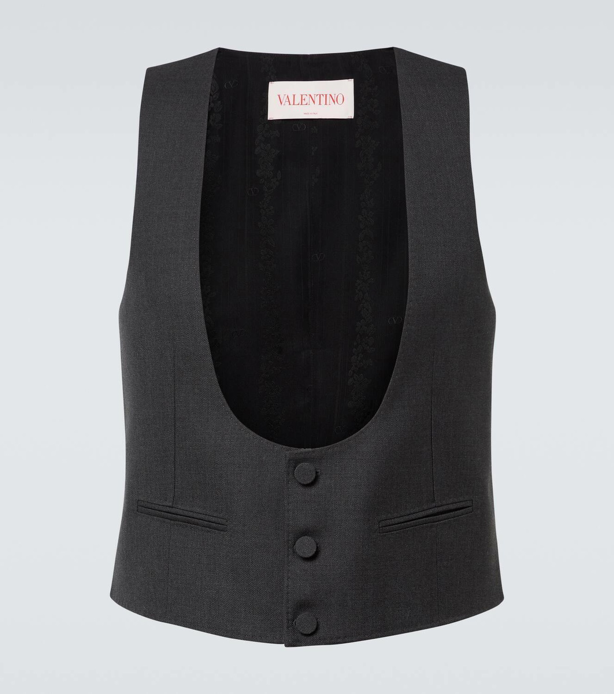 Valentino Wool gabardine vest