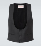 Valentino Wool gabardine vest