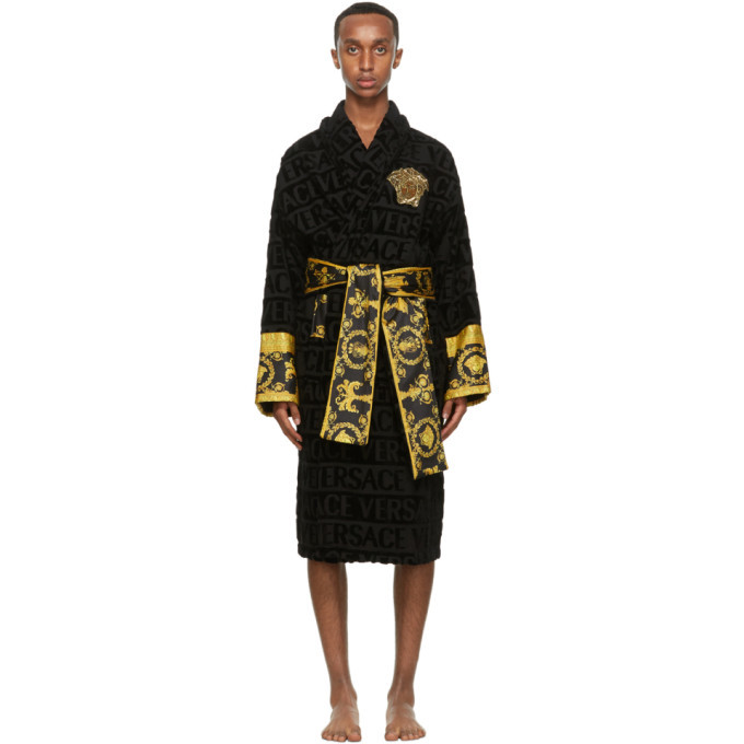 Photo: Versace Black Barocco Robe