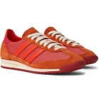 adidas Consortium - Wales Bonner SL72 Shell, Leather and Suede Sneakers - Pink