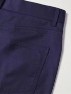 Nanushka - Jett Straight-Leg Cotton-Twill Trousers - Blue