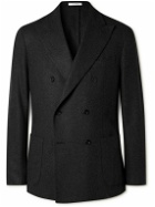 Boglioli - Double-Breasted Wool-Flannel Suit Jacket - Gray
