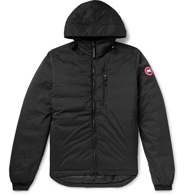 Photo: Canada Goose - Lodge Slim-Fit Nylon-Ripstop Hooded Down Jacket - Black