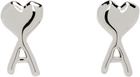 AMI Paris Ami de Coeur Hammered Earrings