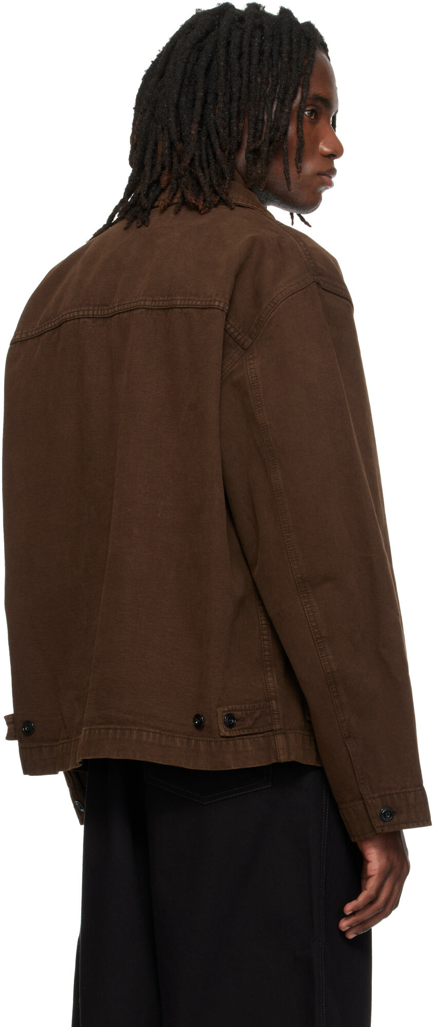 LEMAIRE Brown Boxy Denim Jacket