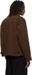 LEMAIRE Brown Boxy Denim Jacket