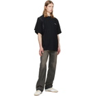 We11done Black Hook & Eye T-Shirt
