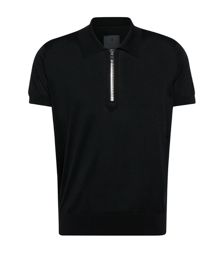 Photo: Givenchy - Zipped silk polo shirt