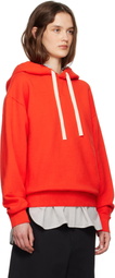 Jil Sander Orange Drawstring Hoodie