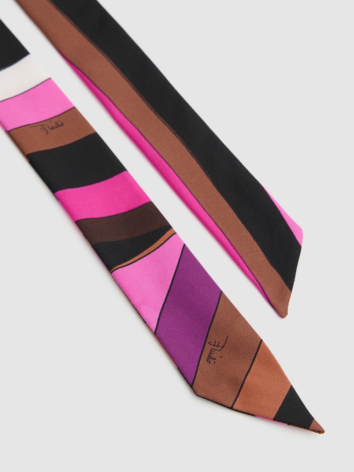 PUCCI Silk Twill & Chain Bandeau Emilio Pucci