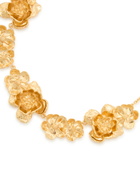 Chloe Floral Gold-tone Brass Necklace - One Size