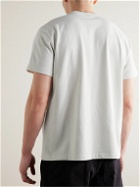 Nudie Jeans - Logo-Appliquéd Cotton-Blend Jersey T-Shirt - Neutrals