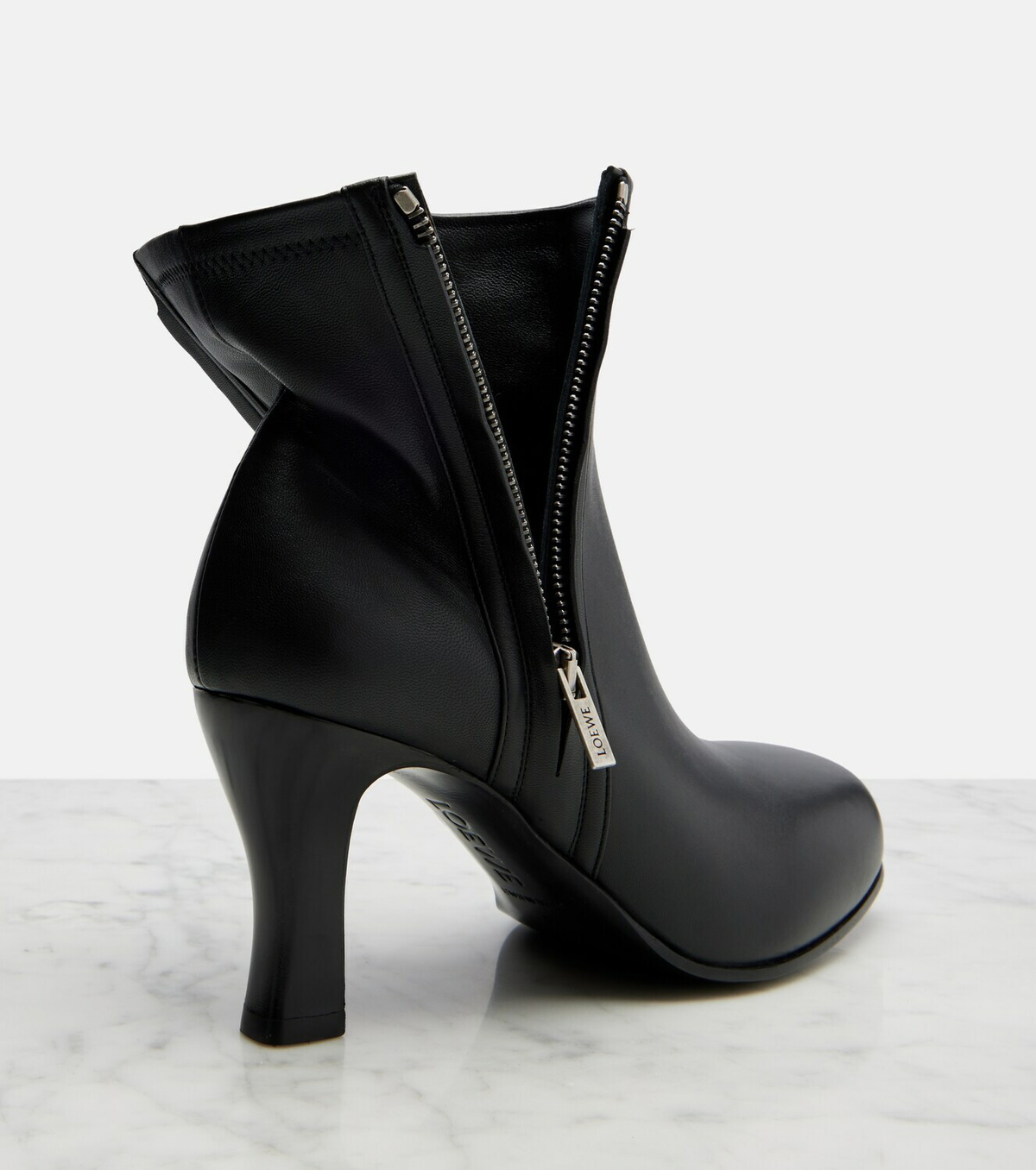 Loewe Bobine 90 leather ankle boots