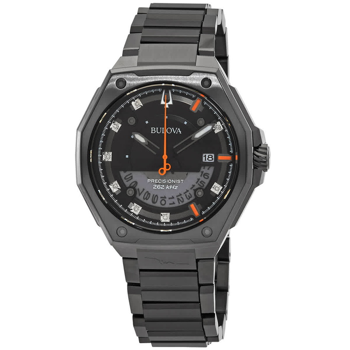 Photo: Bulova Marc Anthony Quartz Diamond Black Dial Mens Watch 98D183